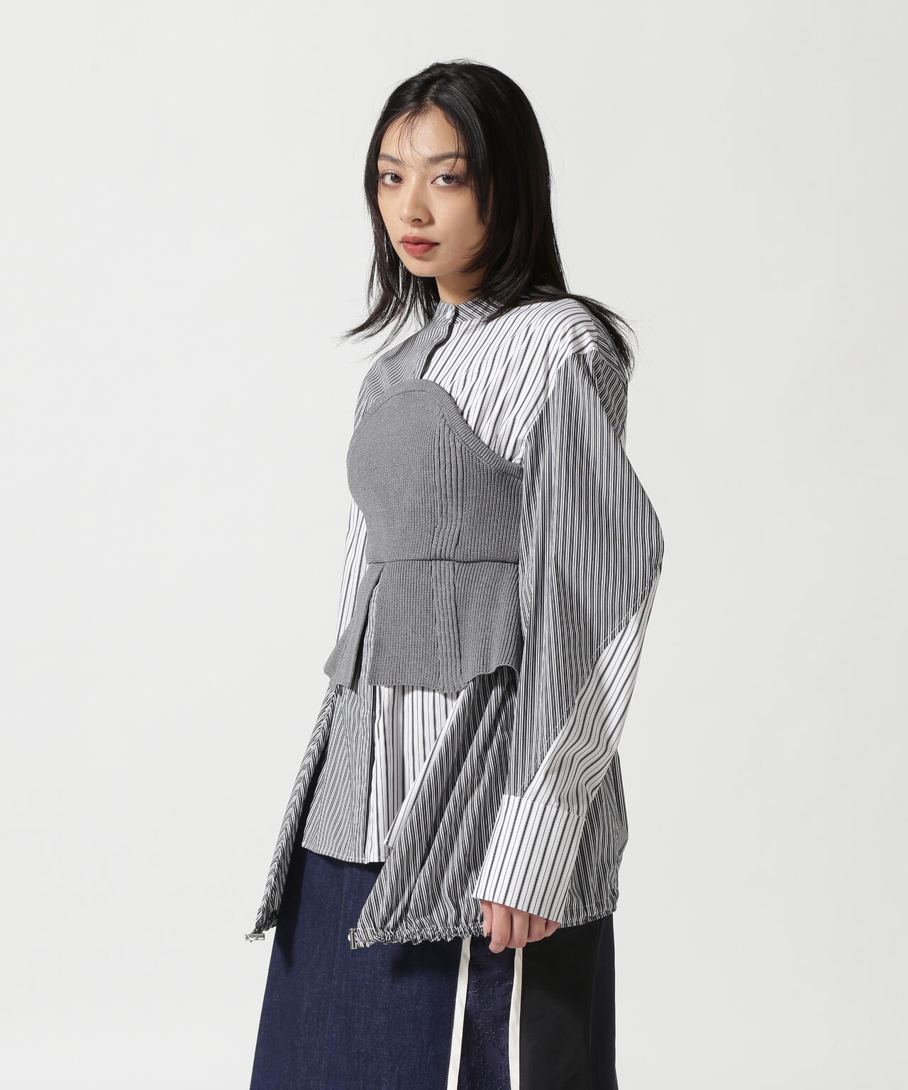 UN3D./アンスリード/KNIT BUSTIER DOCKING SH | ROYAL FLASH 