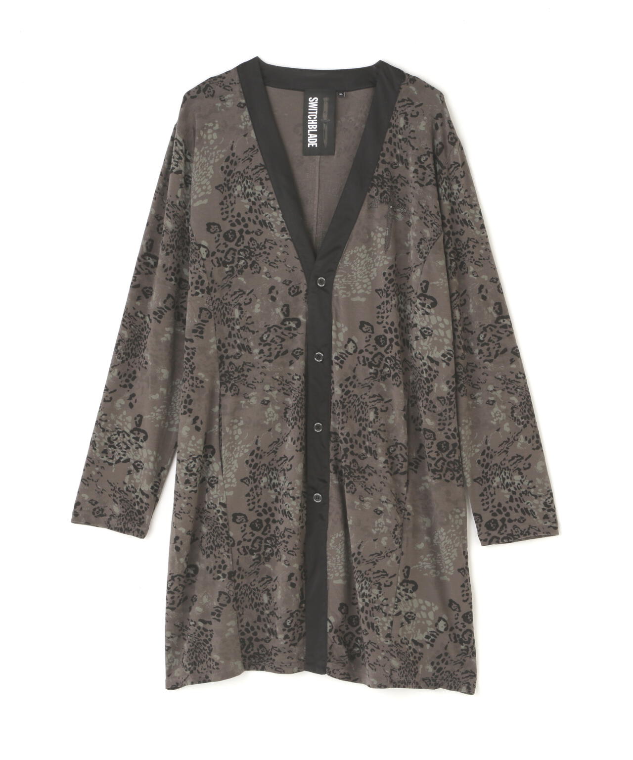 hyde着 SWITCHBLADEレオパードカーディガン