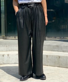 Toironier/トワロニエ/VEGAN BROOKS WIDE PANTS/ヴィーガン