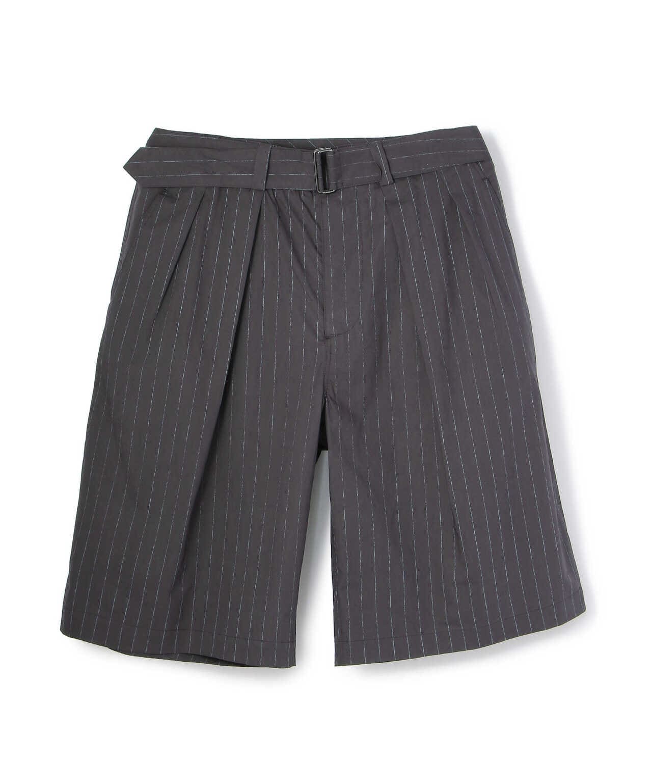 YOKE/ヨーク/HAND STRIPE PRINT BELTED WIDE SHORTS/ハンドストライププリントベルテッドワイドショーツ