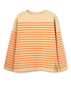 saby/サバイ/MILANO LIB BOAT NECK BORDER KNIT/ミラノリブ