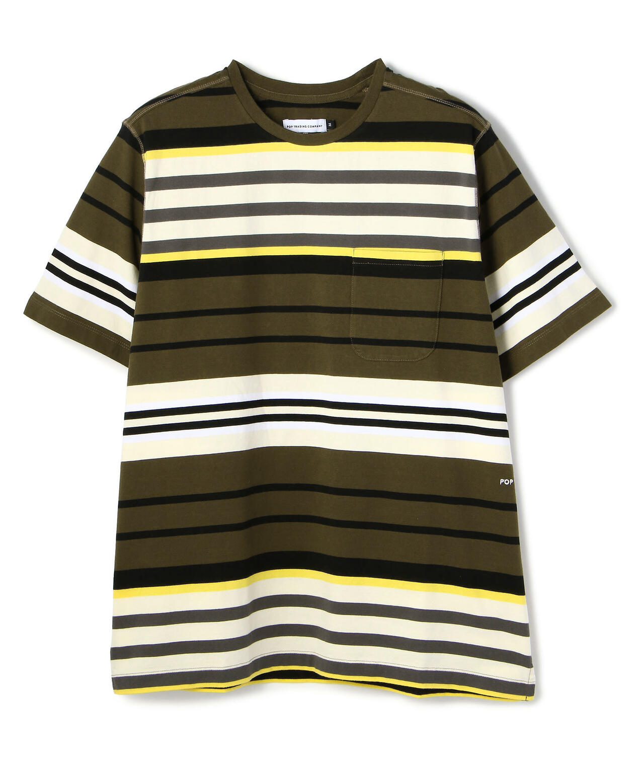 POP TRADING COMPANY/ポップトレーディングカンパニー/striped pocket t-shirt