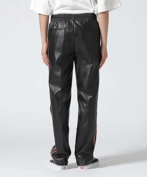 Toironier/トワロニエ/Synthetic Leather Side Line Truck Pants