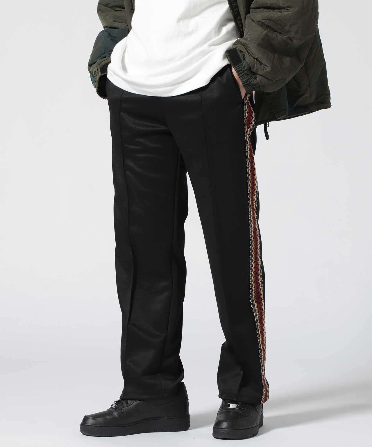 Toironier - SIDE LINE TRACK PANTS ブラック/F | hartwellspremium.com