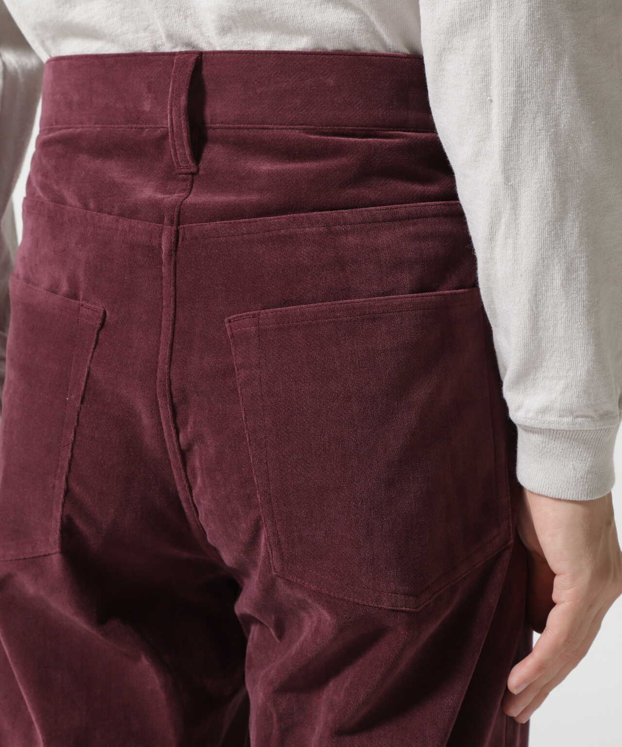 Sasquatchfabrix./サスクワッチファブリックス/VELVET FLARE 5 POCKET PANTS, GARDEN ( ガーデン  )