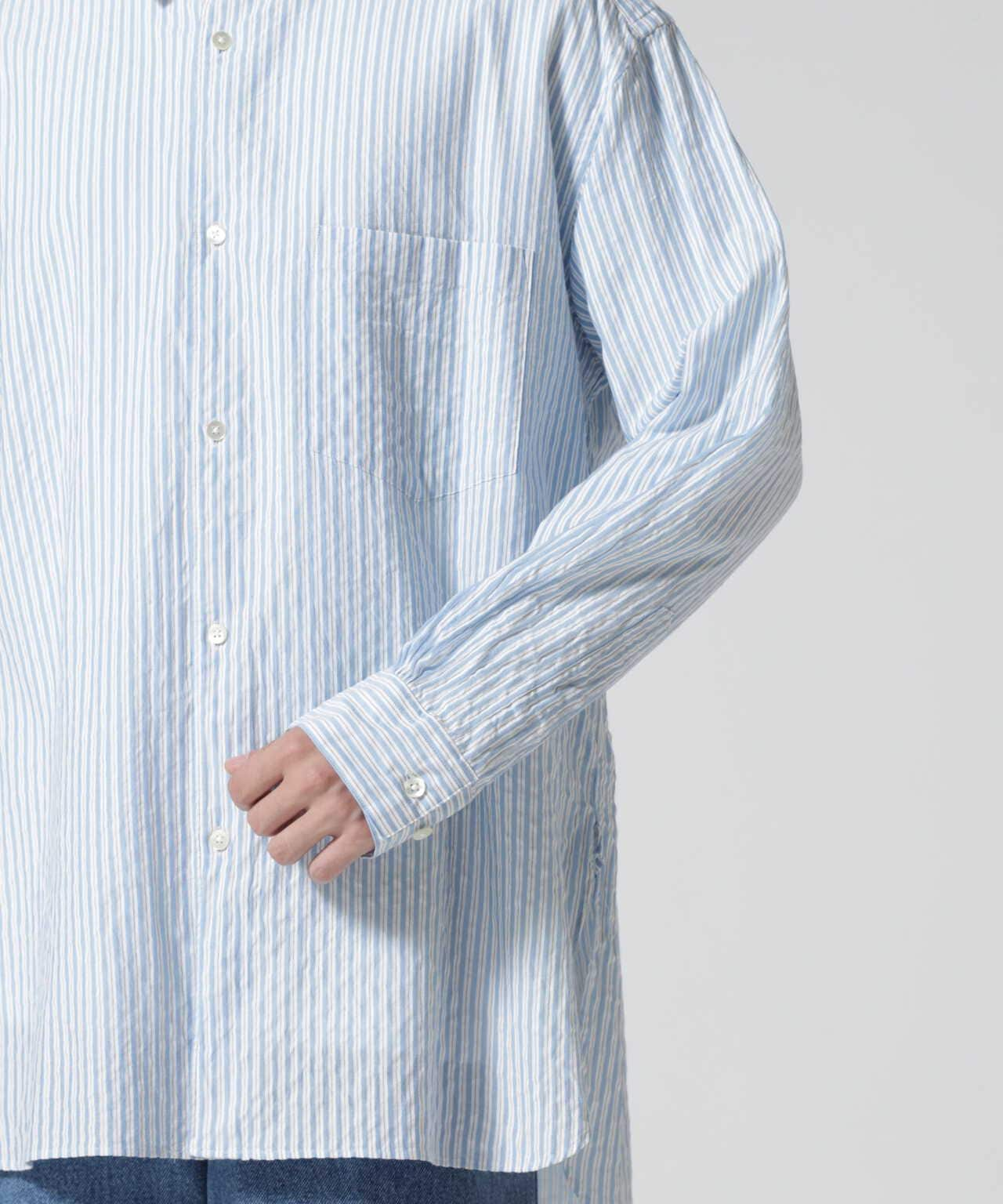 URU/ウル/COTTON CUPRA STRIPE - REGULAR COLLAR SHIRTS | GARDEN ( ガーデン ) | US  ONLINE STORE（US オンラインストア）