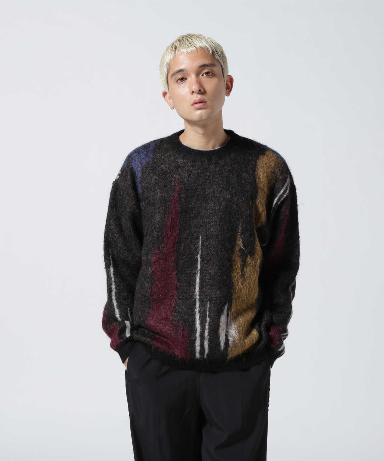 YOKE 22aw Still Jacquard Crewneckニット-