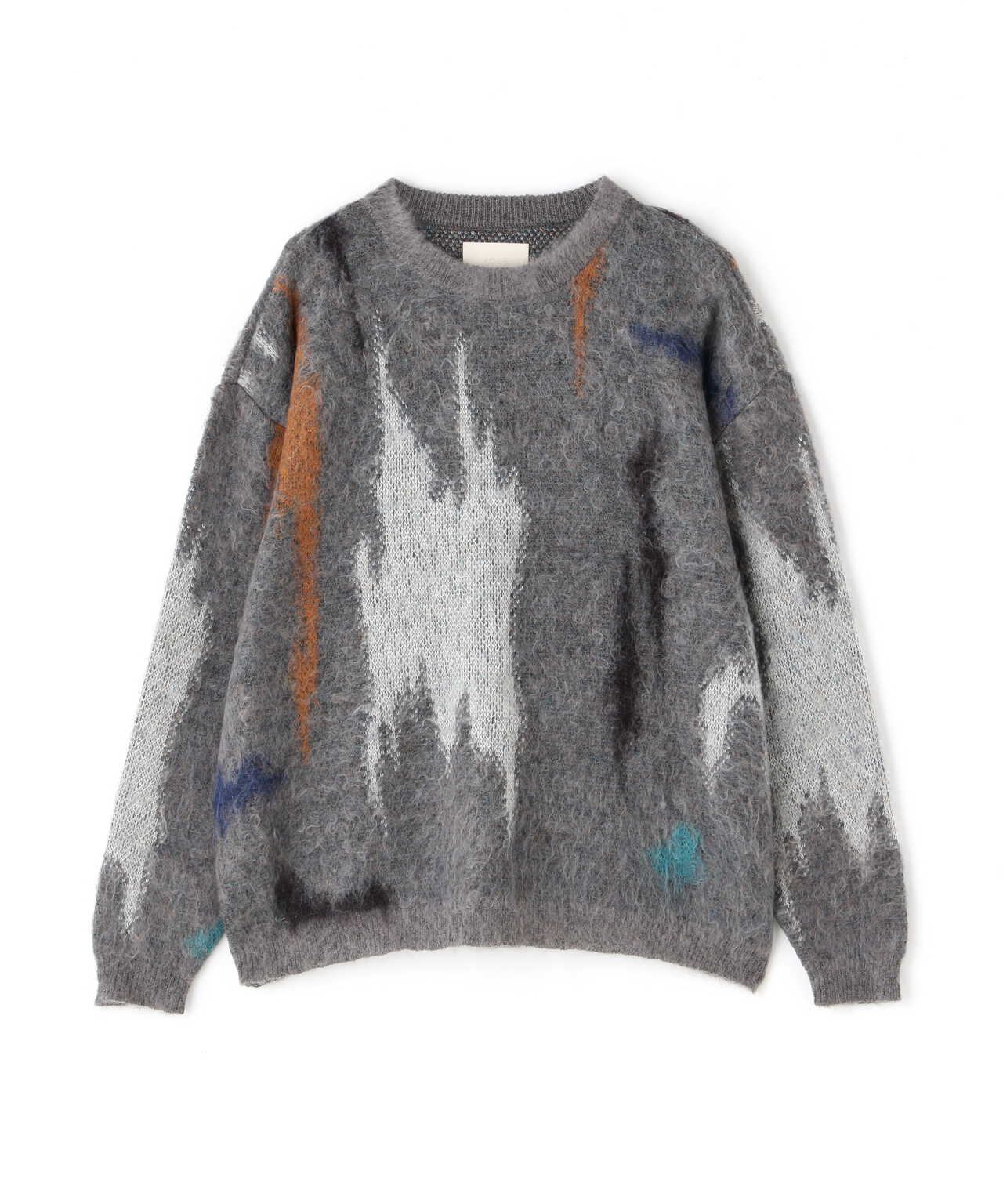 YOKE STILL JACQUARD CREWNECK ヨーク モヘアニットカーディガン