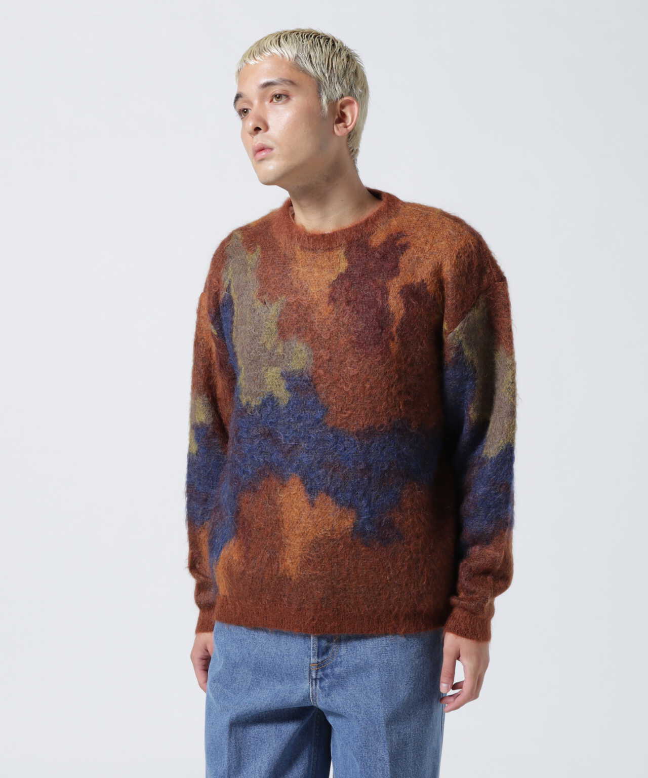 バスト126YOKE STILL JACQUARD CREWNECK サイズ2