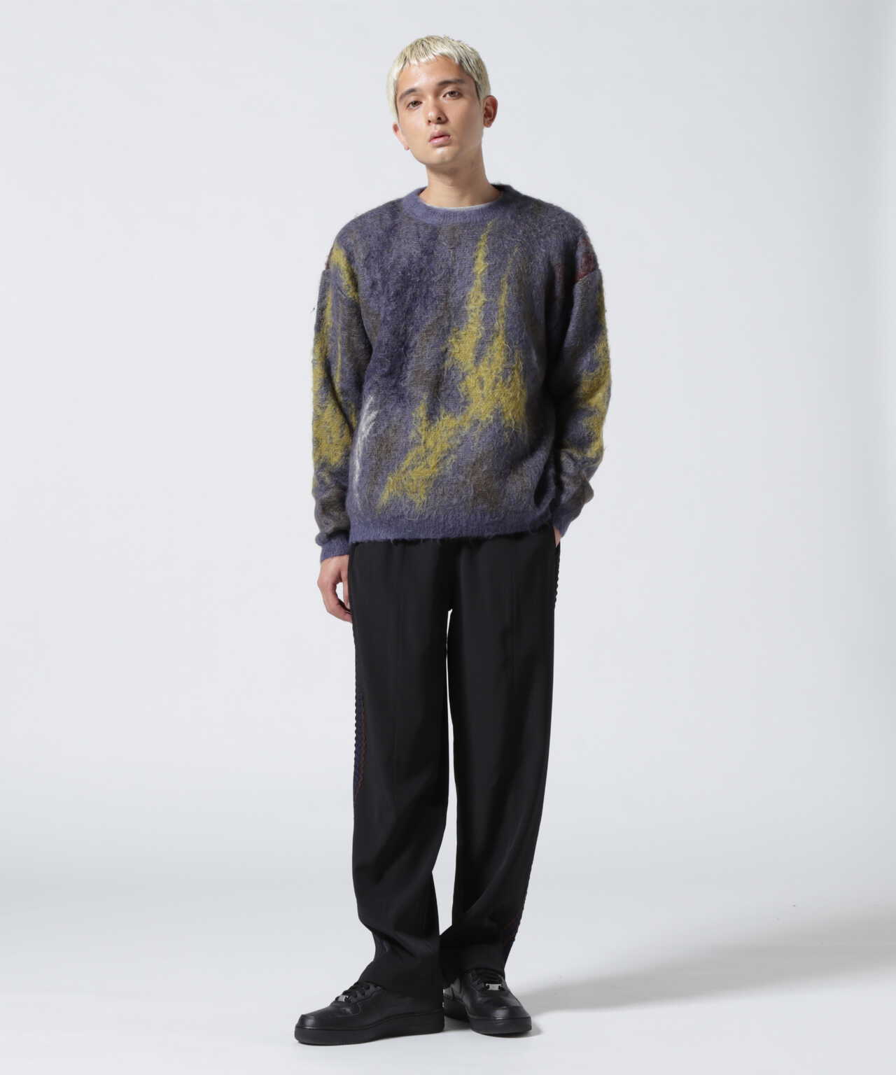 保証期間YOKE 22aw Still Jacquard Crewneckニット トップス