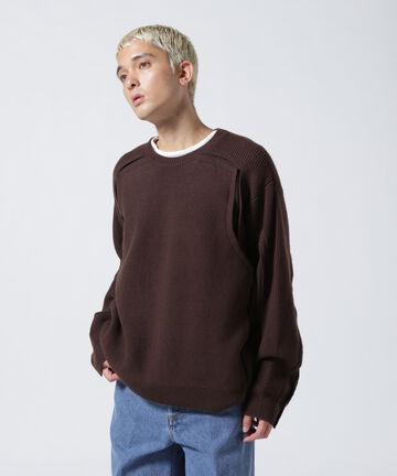 YOKE/ヨーク/Broken Crewneck Sweater