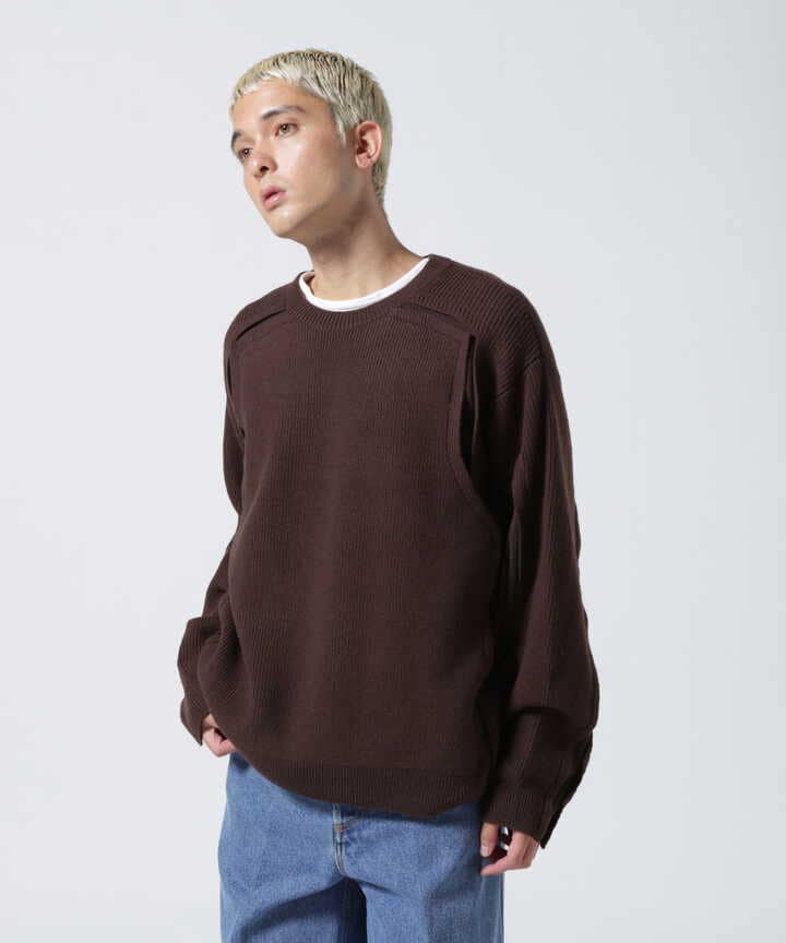 YOKE/ヨーク/Broken Crewneck Sweater | GARDEN ( ガーデン