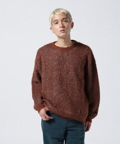 YOKE/ヨーク/4COLOR MIX JACQUARD MOHIAR CREWNECK