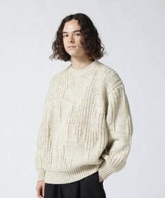 YOKE/ヨーク/Iregular Knitted Crewneck Sweater | GARDEN ( ガーデン 