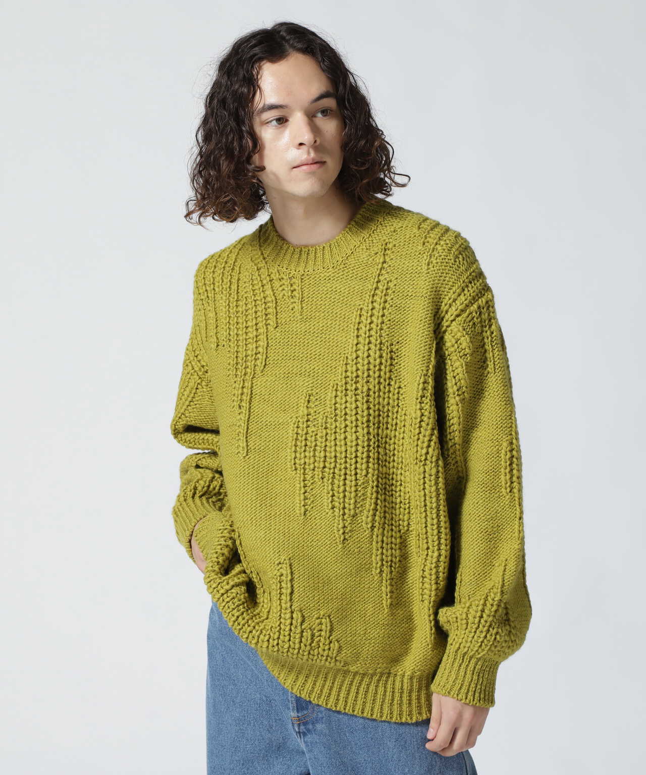 YOKE/ヨーク/Iregular Knitted Crewneck Sweater | GARDEN ( ガーデン 
