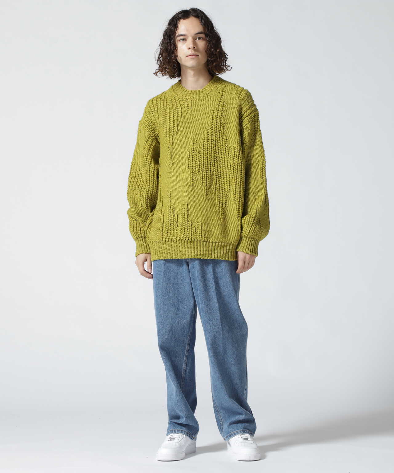 YOKE Iregular Knitted Crewneck Sweater hb-avto.si