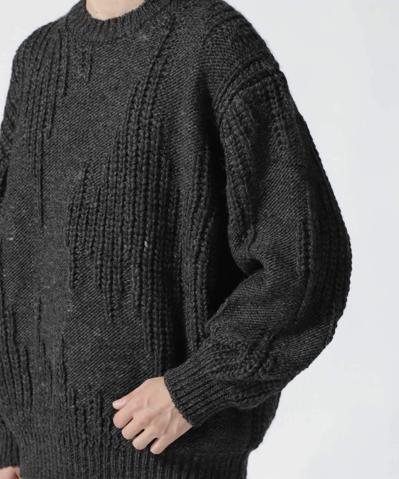 YOKE/ヨーク/Iregular Knitted Crewneck Sweater | GARDEN ( ガーデン 