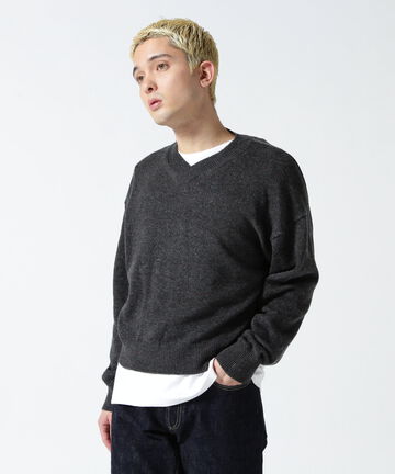 crepuscule /クレプスキュール/SHORT LENGTH V-NECK KNIT