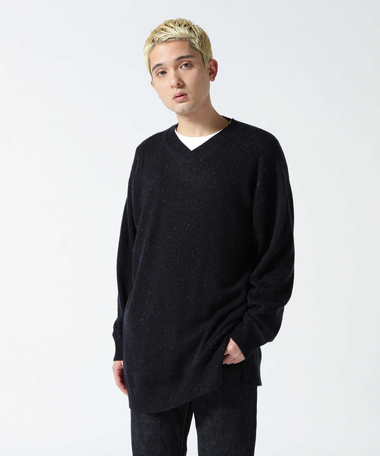 crepuscule/クレプスキュール/LONG LENGTH V-NECK KNIT | GARDEN