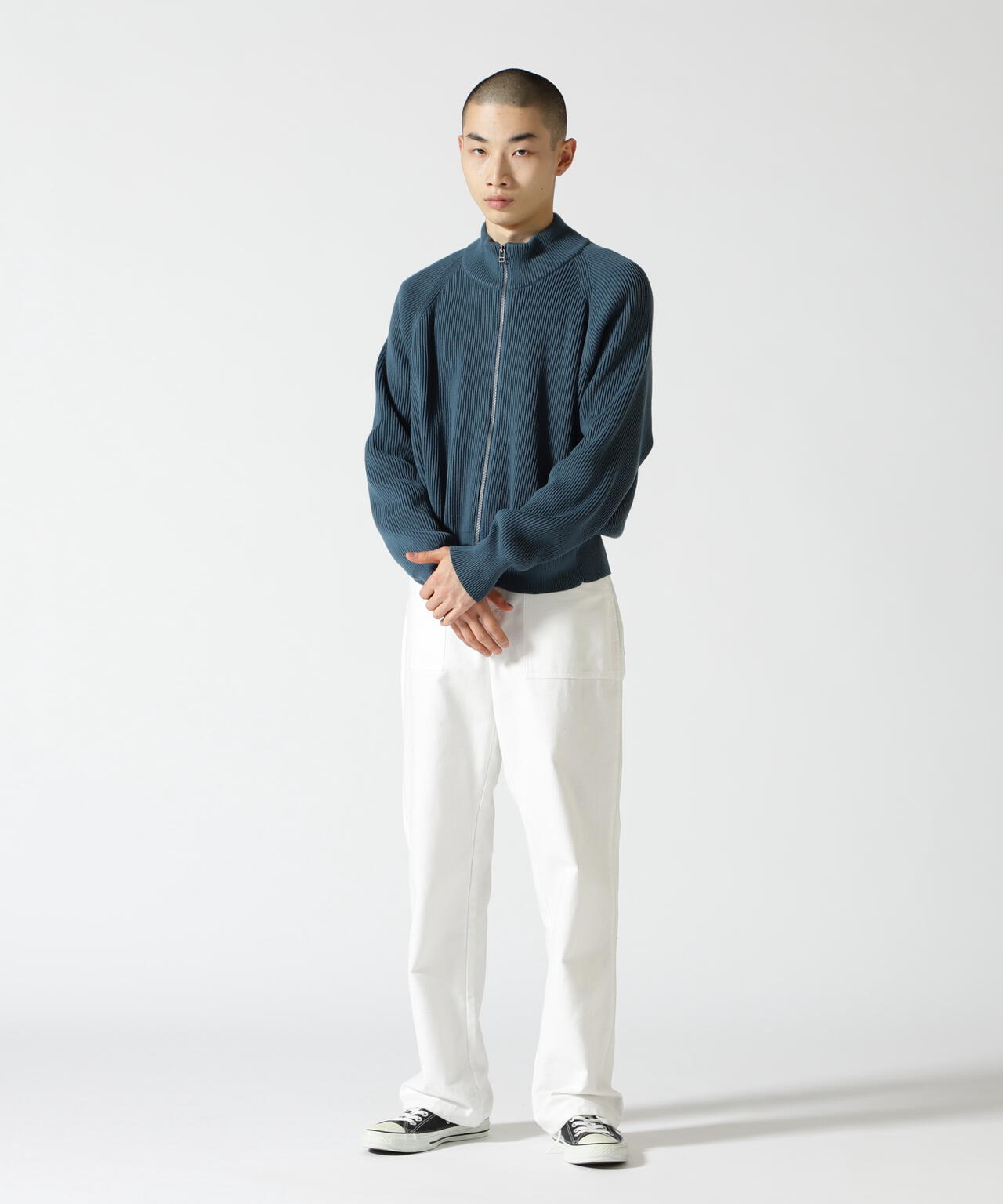 公式サイト crepuscule 19AW GARDEN別注 ドライバーズニット ニット 