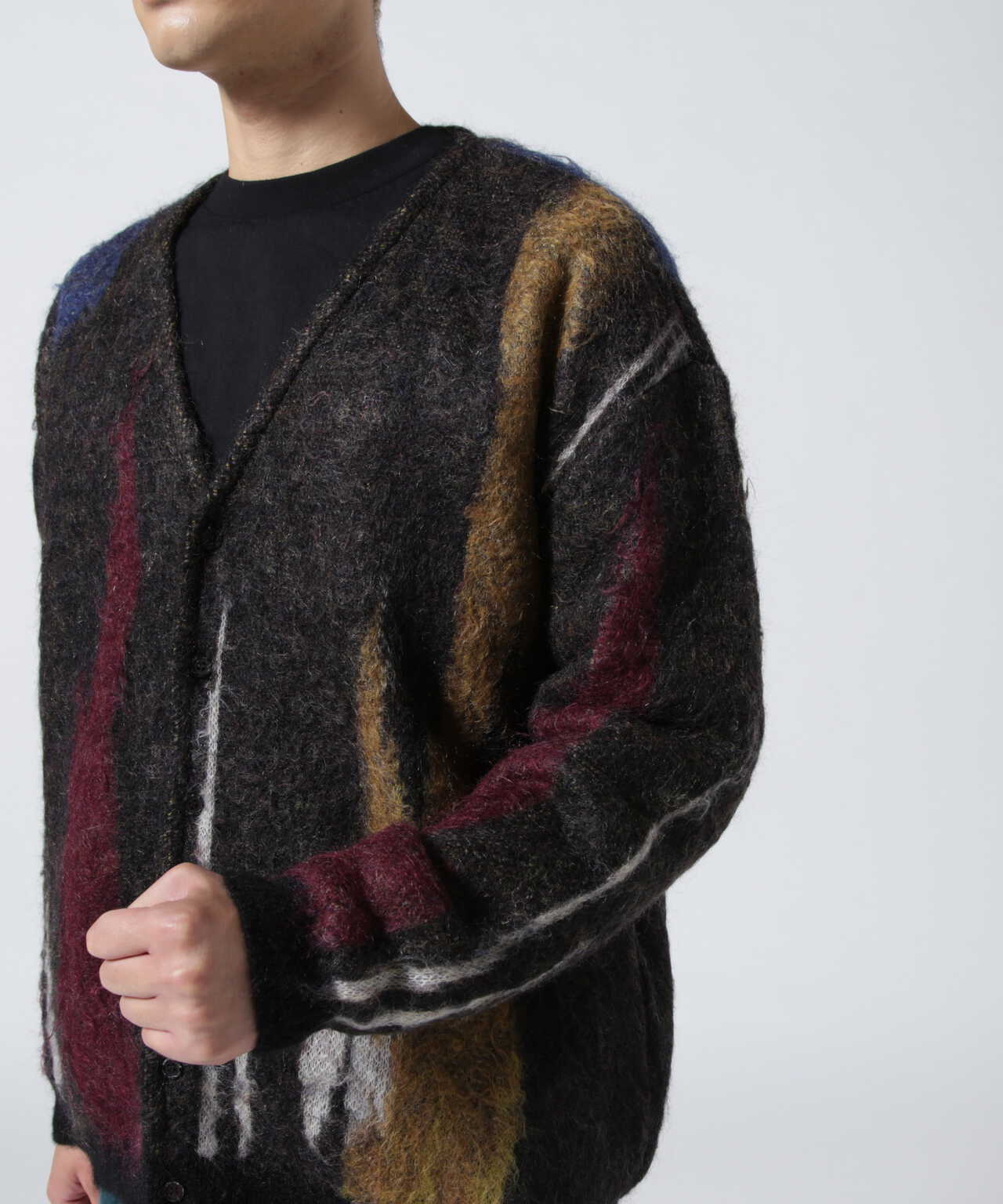 yoke 22aw still jacquard cardigan - cemac.org.ar