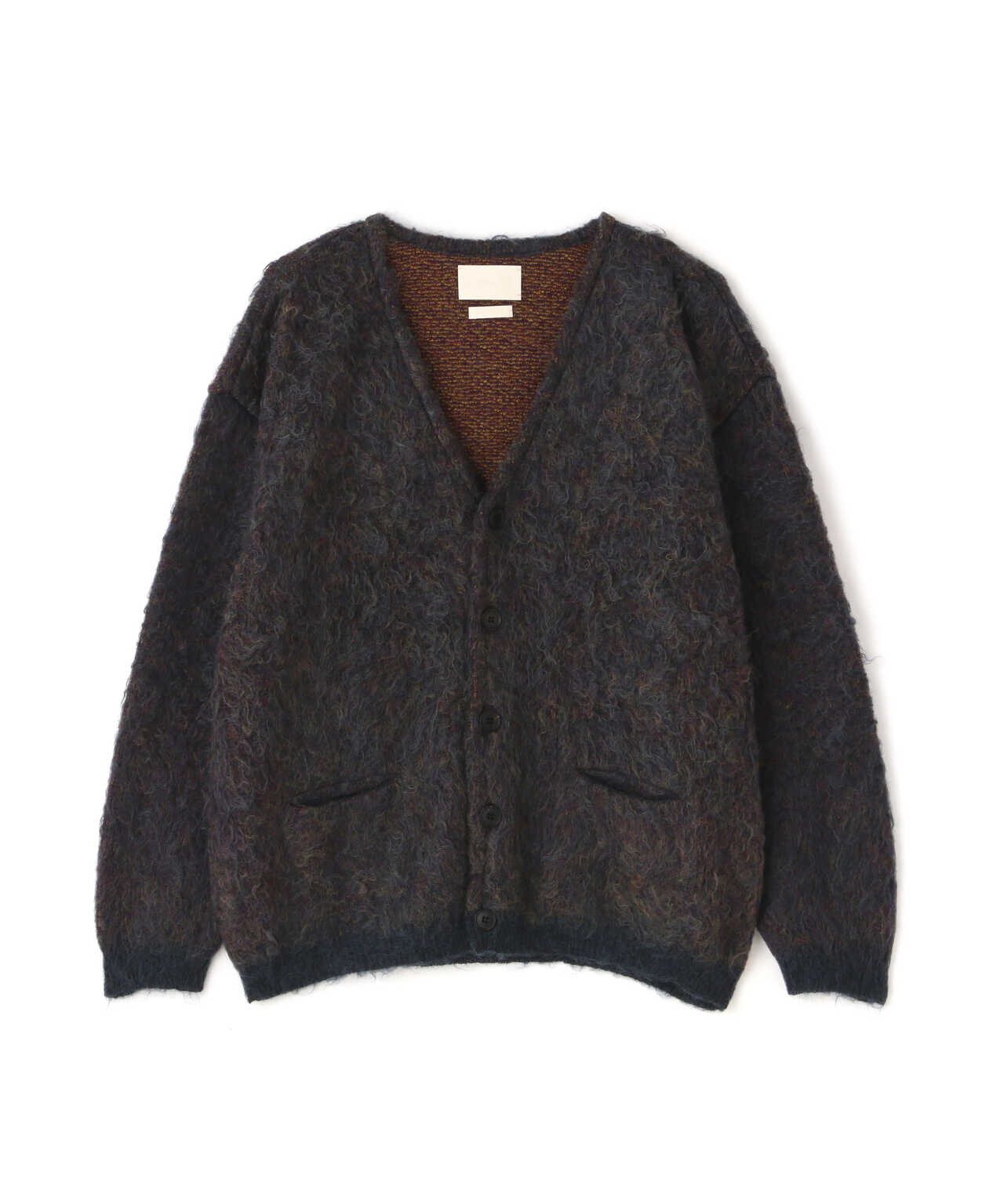 YOKE 4COLOR MIXJACQUARDMOHAIRCARDIGAN-