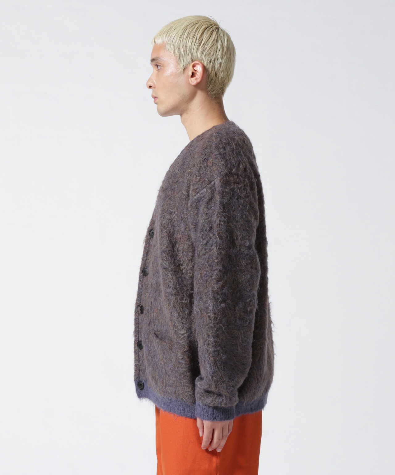 YOKE 4COLOR MIX JACQUARD MOHAIR CARDIGAN smcint.com