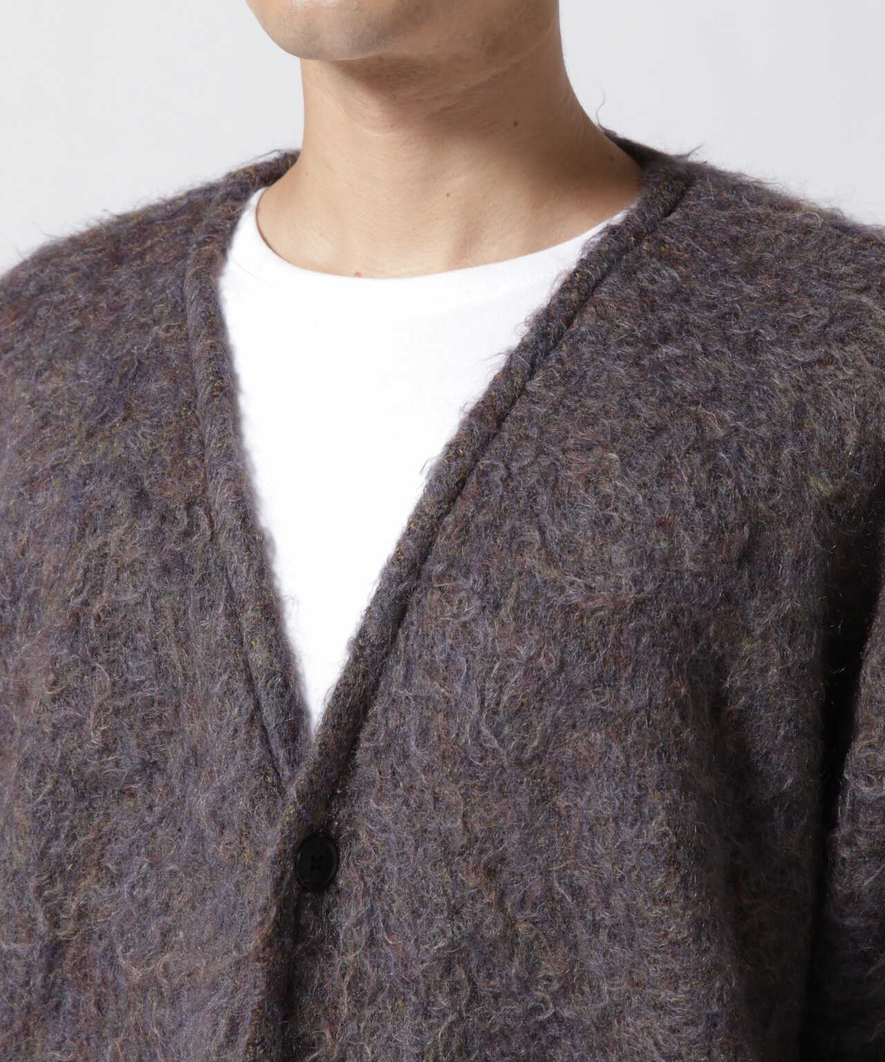 YOKE/ヨーク/4COLOR MIX JACQUARD MOHIAR CARDIGAN | GARDEN