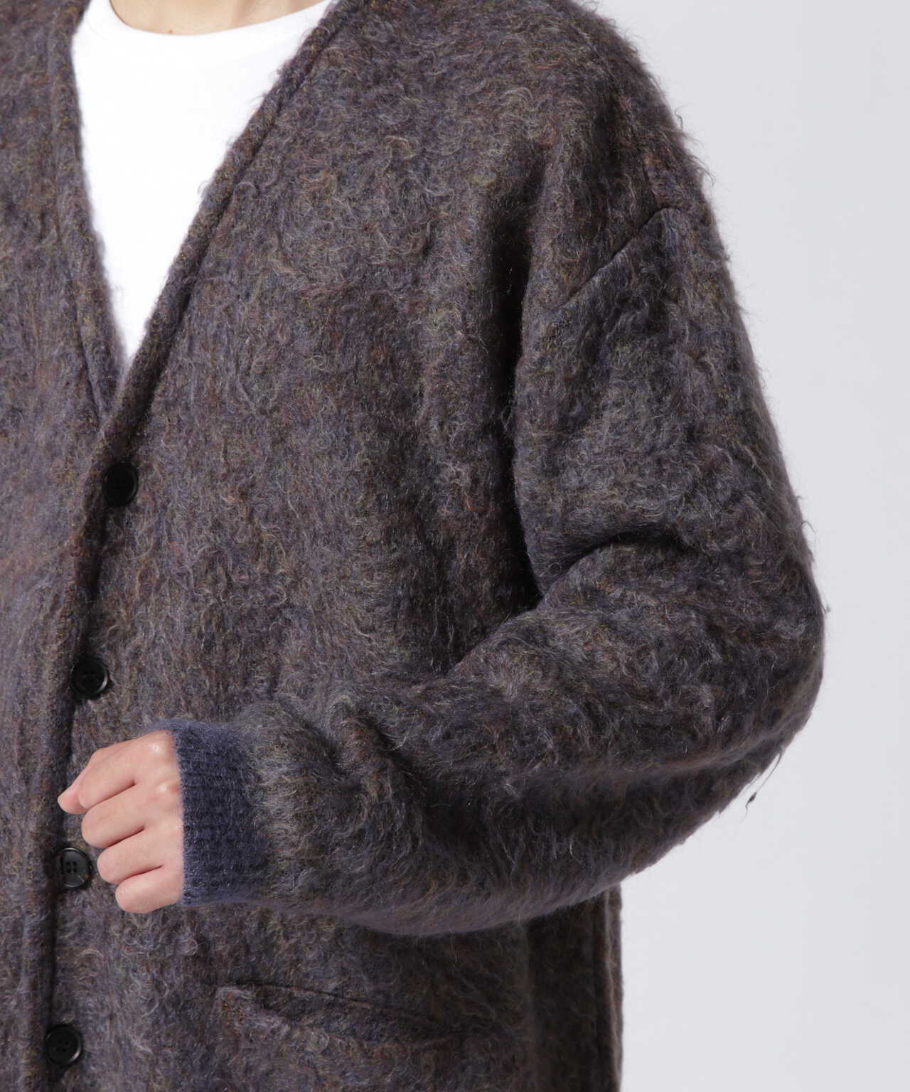 yoke 21AW モヘアカーディガン mohair cardigan - カーディガン