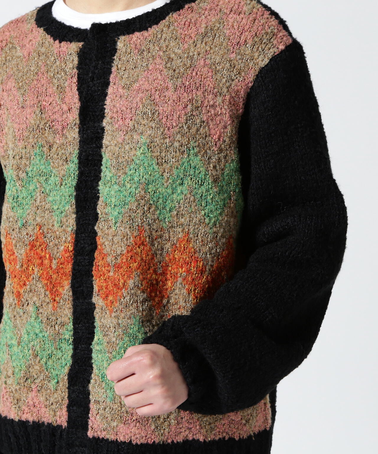 22AW URU TOKYO Knit cardigan D.Green - カーディガン