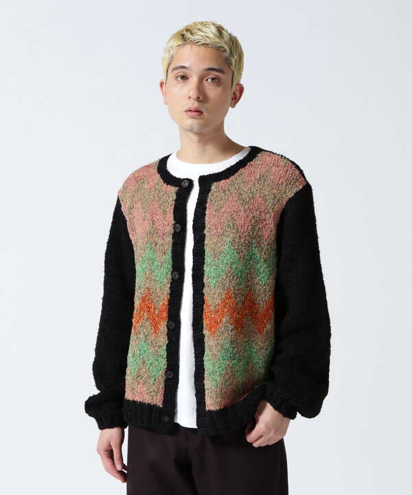 URU/ウル/CREW NECK KNIT CARDIGAN - ニット/セーター