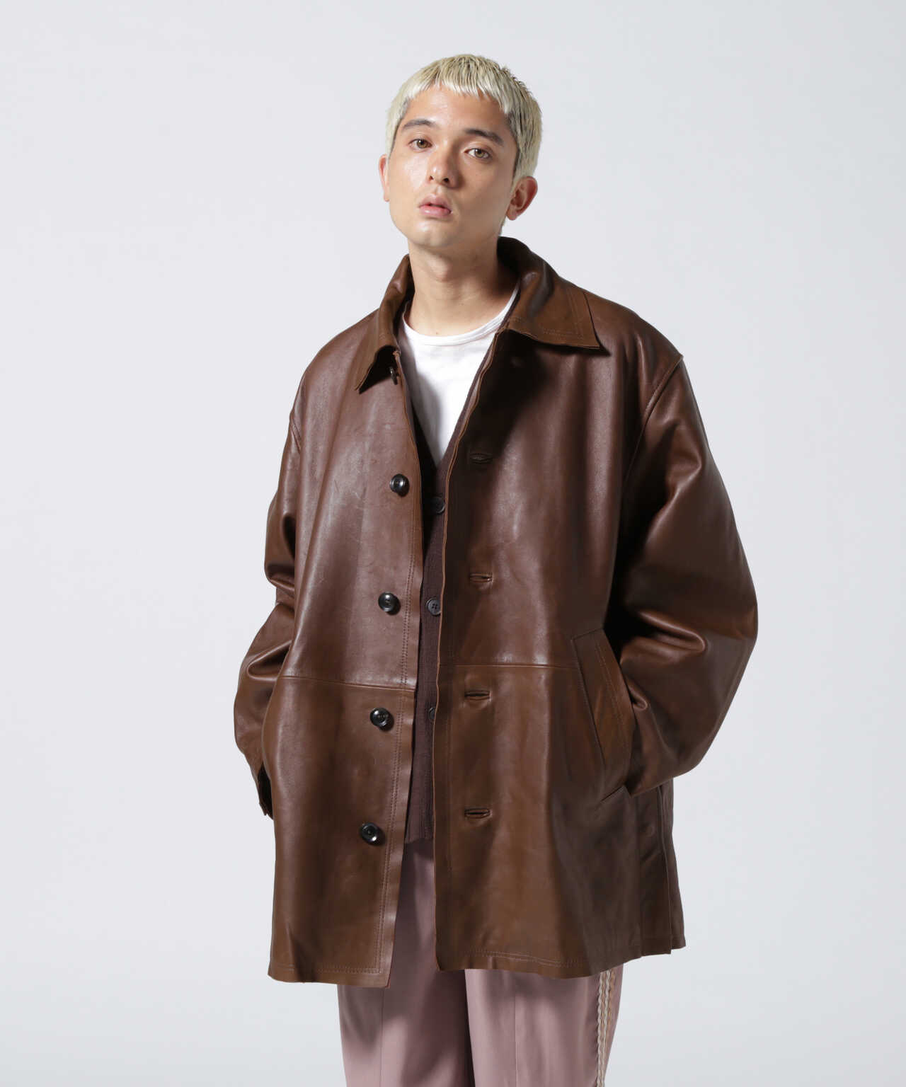 YOKE/ヨーク/Cut-Off Leather Car Coat | GARDEN ( ガーデン ) | US