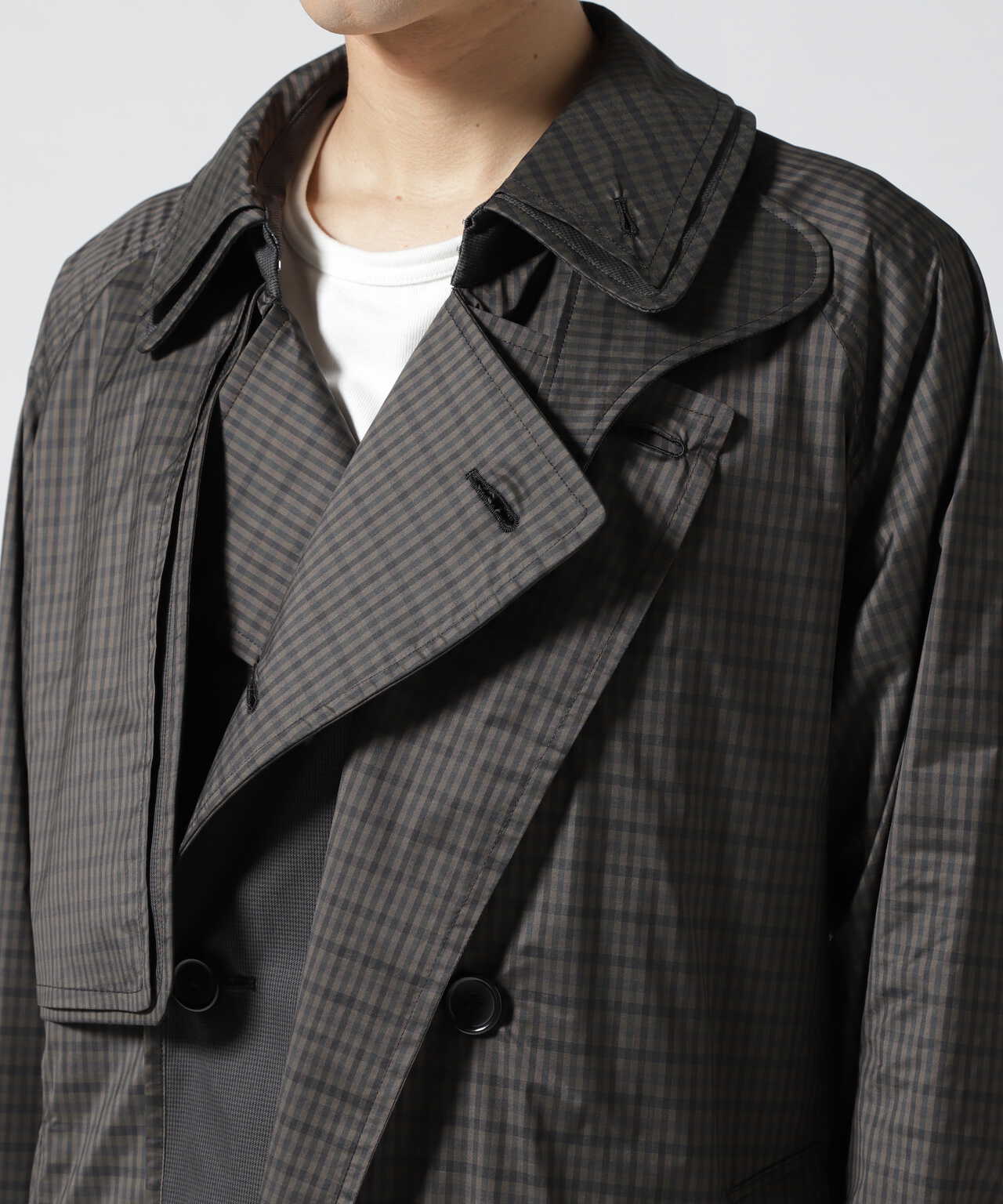 YOKE/ヨーク/NYLON COVERED TRENCH COAT