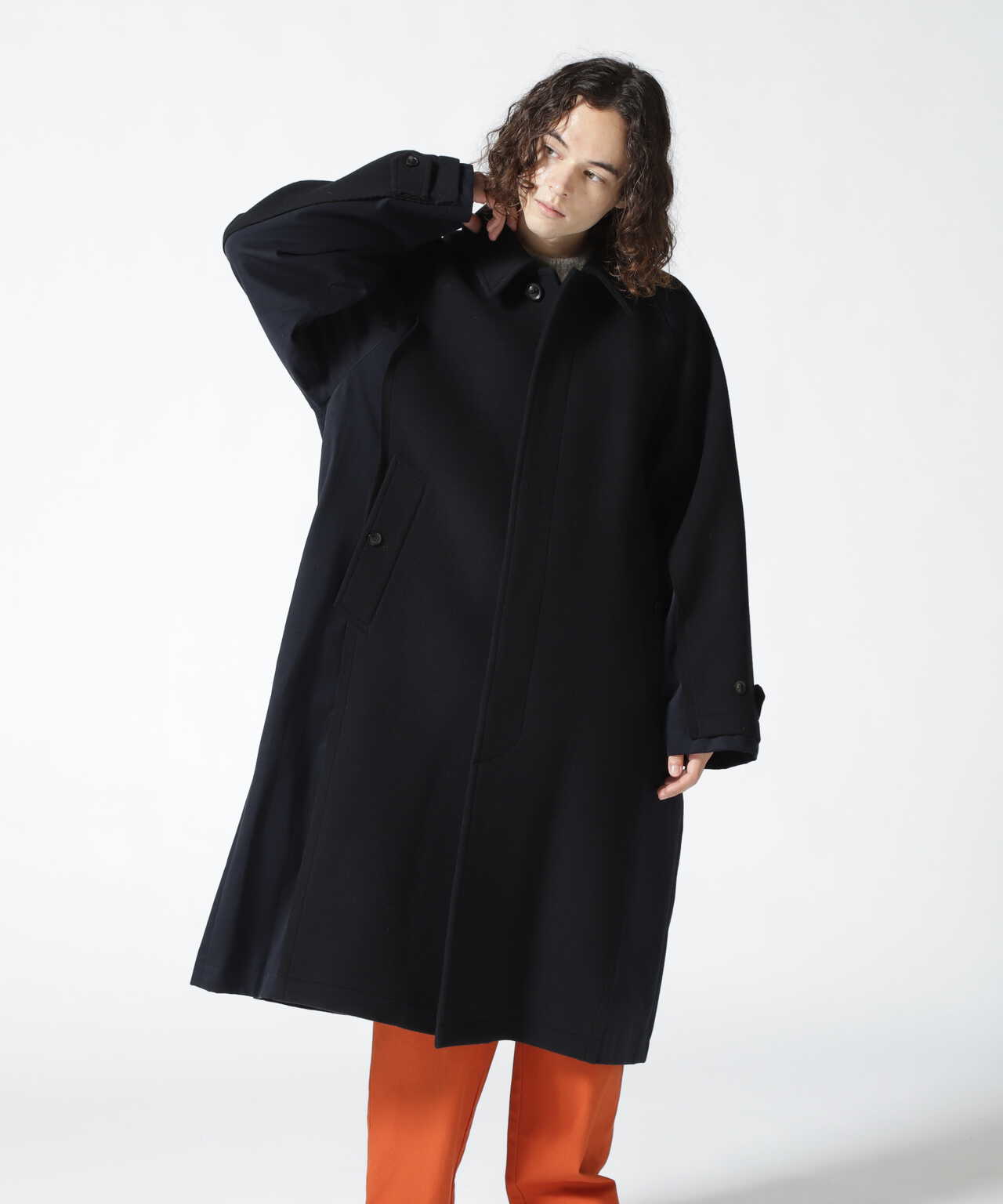 【激安買い】大幅定価以下！YOKE ベージュS BAL COLLAR SHARE COAT その他