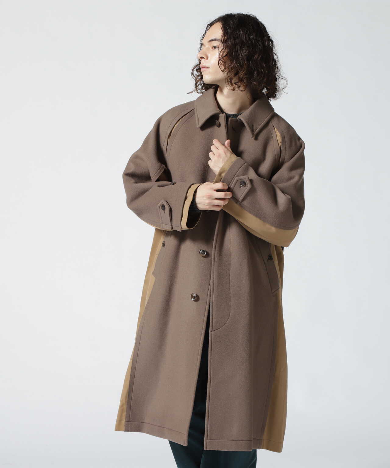 yoke DOWNSIZING BAL COLLAR COATステンカラーコート - ステンカラーコート