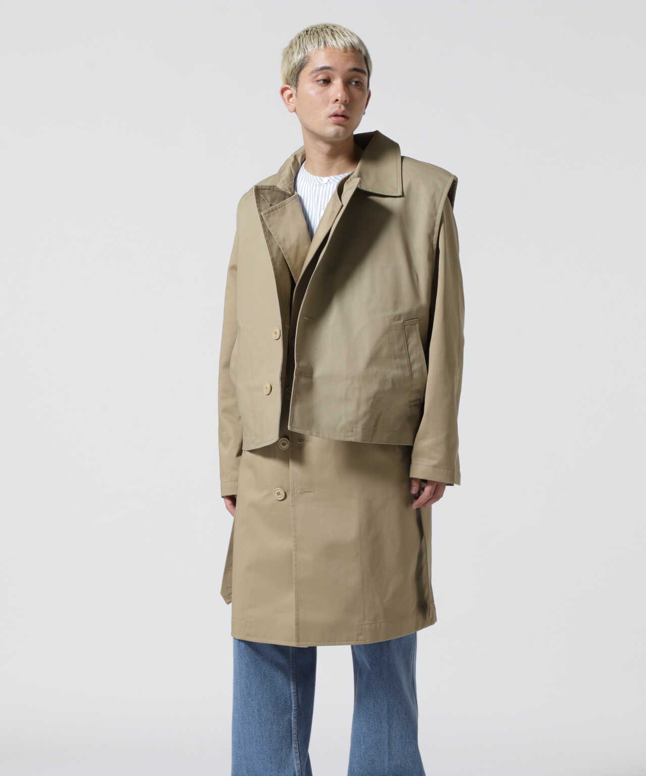 Toironier/ToironierxDickies Layered Trench Coat