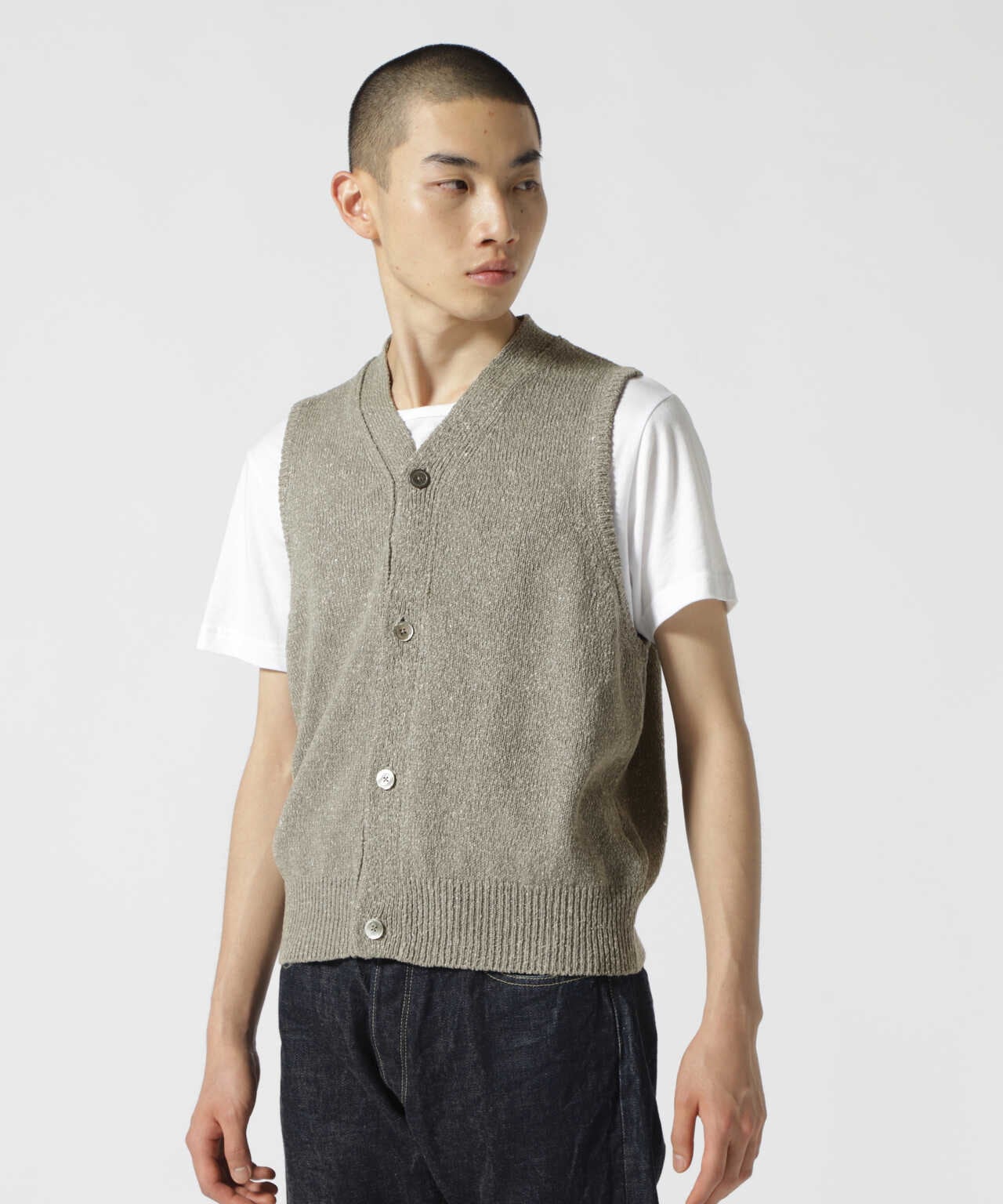 crepuscule /クレプスキュール/Knit Vest/吾亦紅ｘクレプスキュール ニットベスト