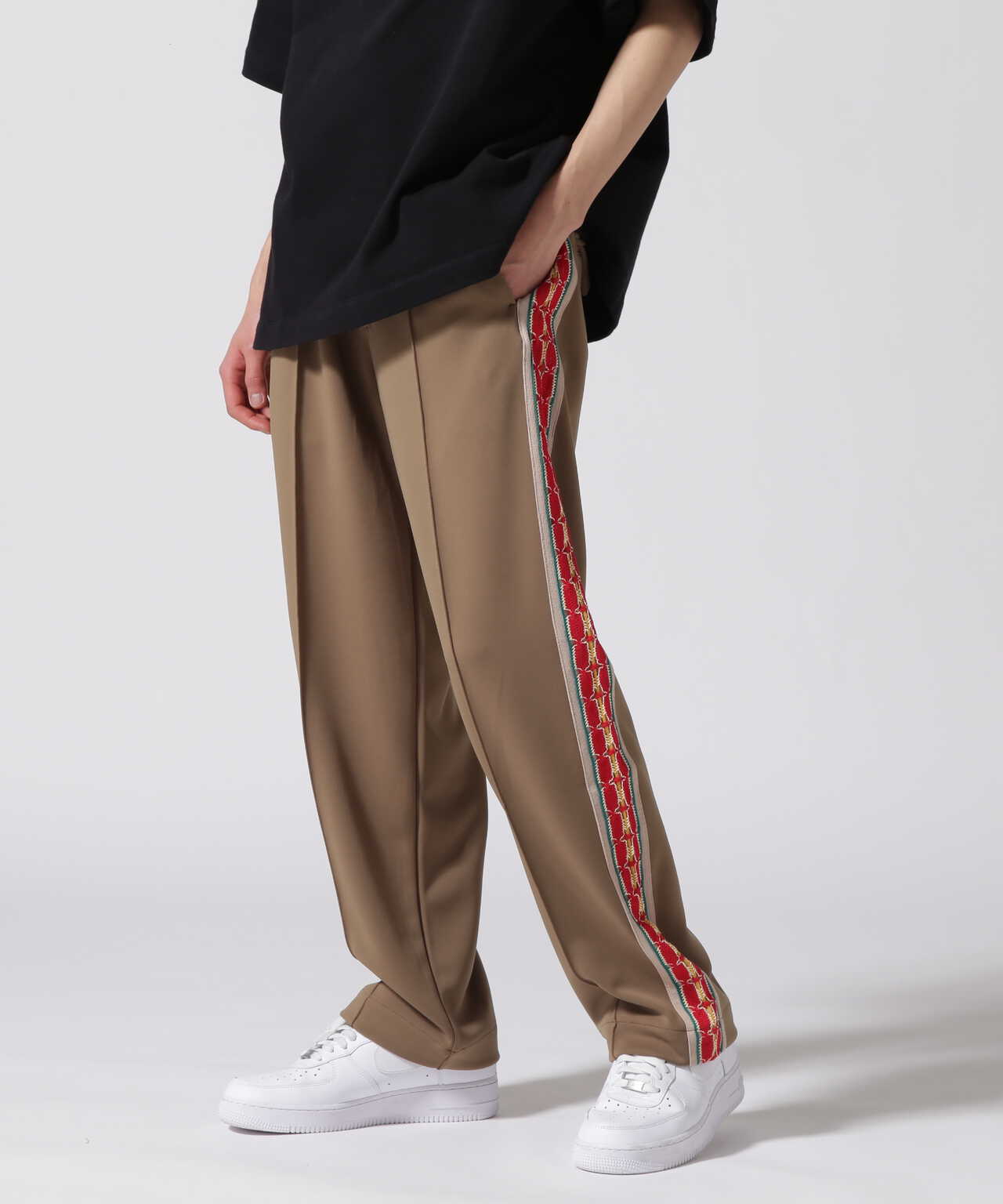 sasquatchfabrix ／ LACE TAPE TRACK PANTS-