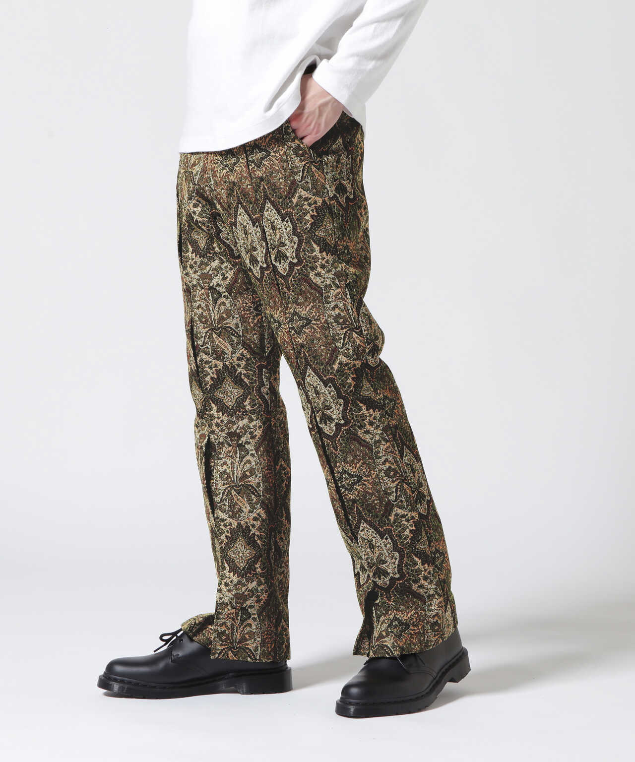 TAUPE/トープ/Paisley Pleats Trousers