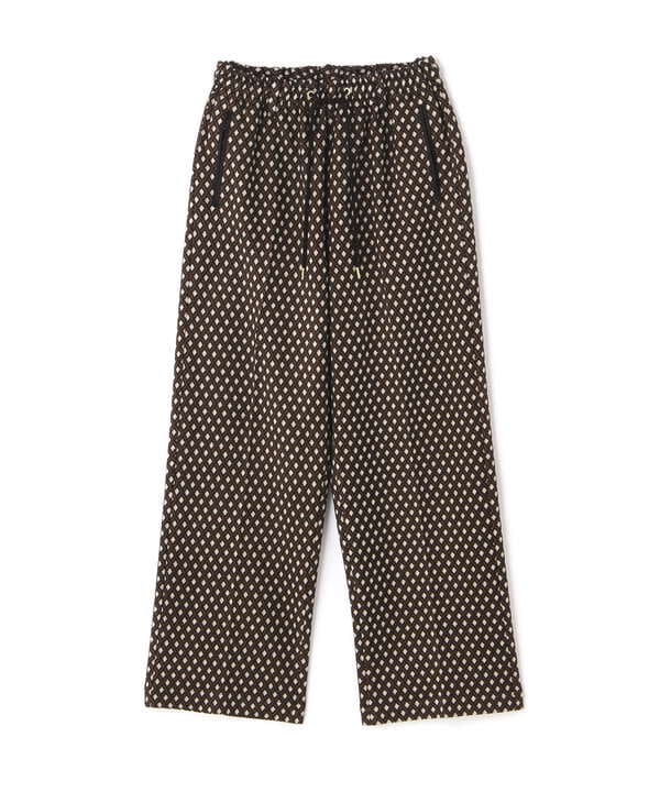 TAUPE/トープ/Diamond Pattern Track Pants