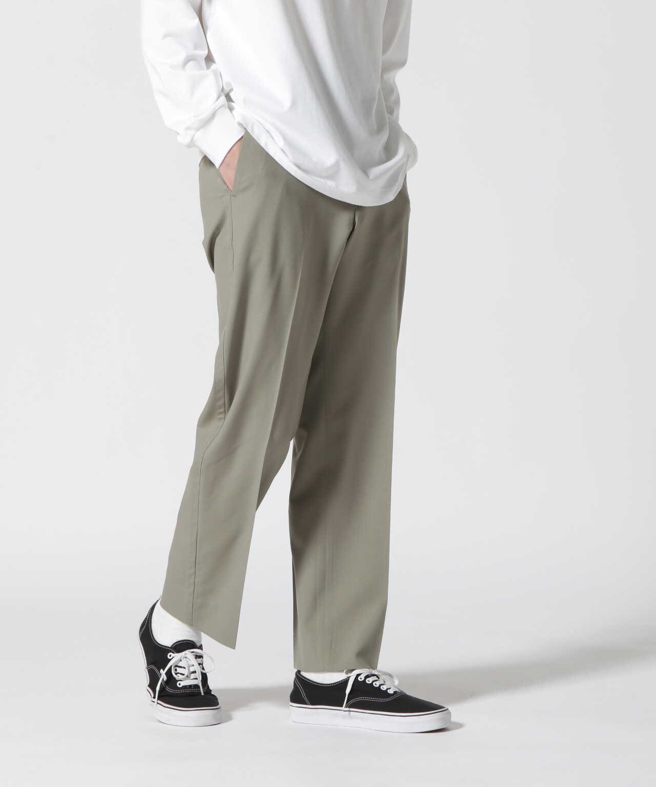 YOKE/ヨーク/STITCHED WOOL STRAIGHT TROUSERS | GARDEN ( ガーデン 