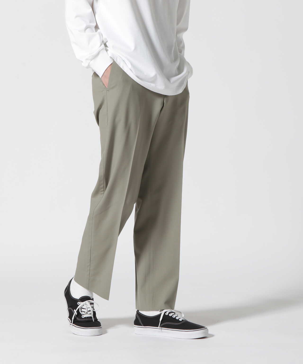 YOKE/ヨーク/STITCHED WOOL STRAIGHT TROUSERS | GARDEN ( ガーデン