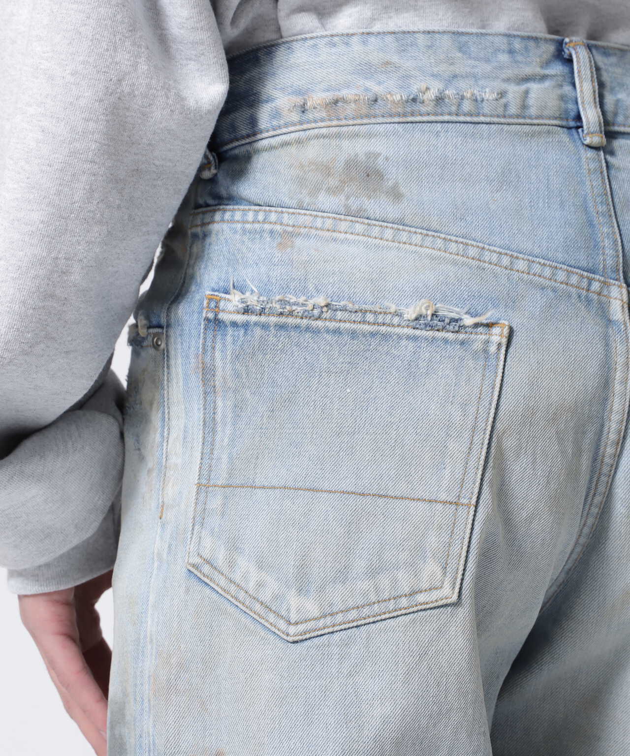 ANCELLM/アンセルム/DAMAGE SELVEDGE STRAIGHT 5P DENIM | GARDEN