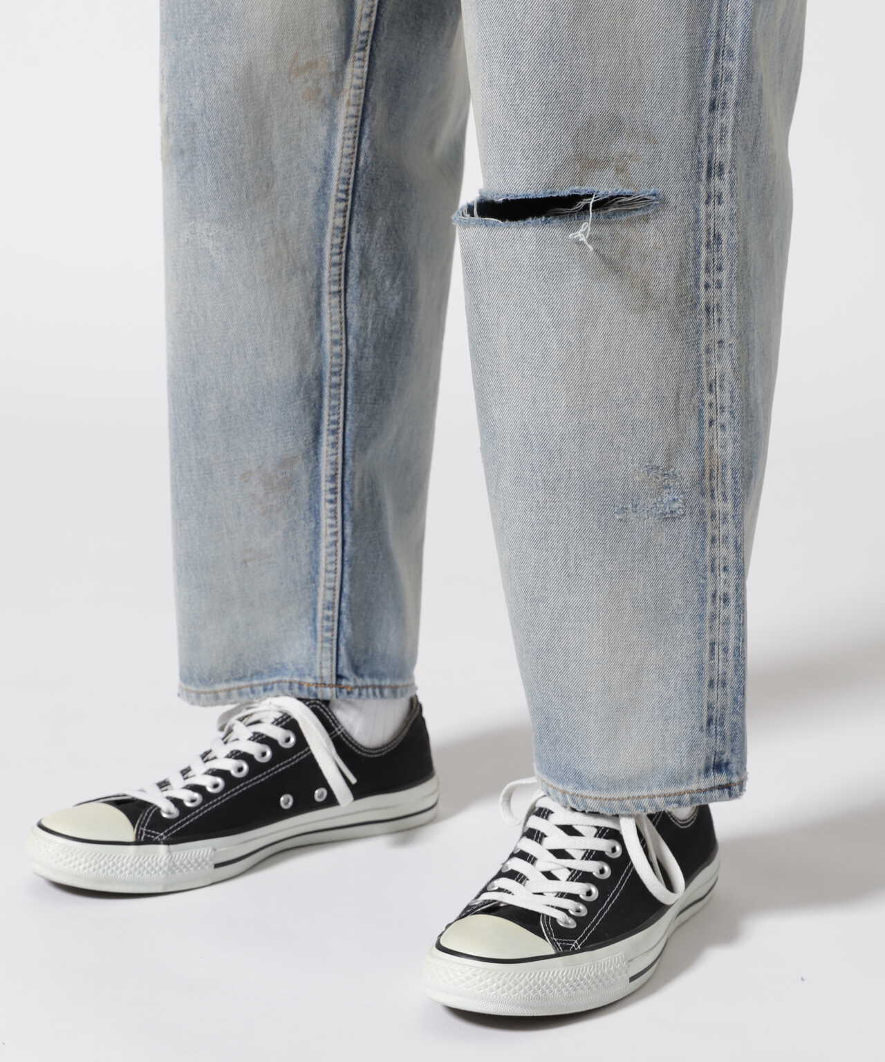 ANCELLM SELVEDGE TAPERED 5P DENIM PANTS | angeloawards.com