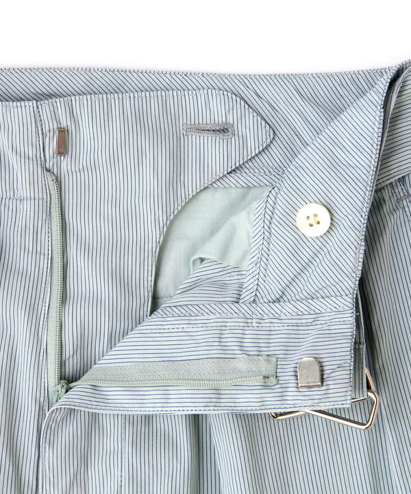 YOKE/ヨーク/Garment Dye Stripe Belted Wide Shorts