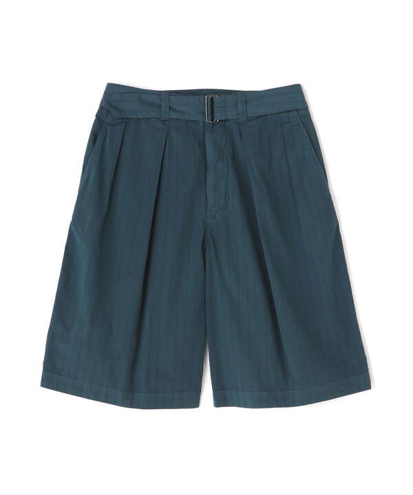 YOKE/ヨーク/Garment Dye Stripe Belted Wide Shorts（7883113221 