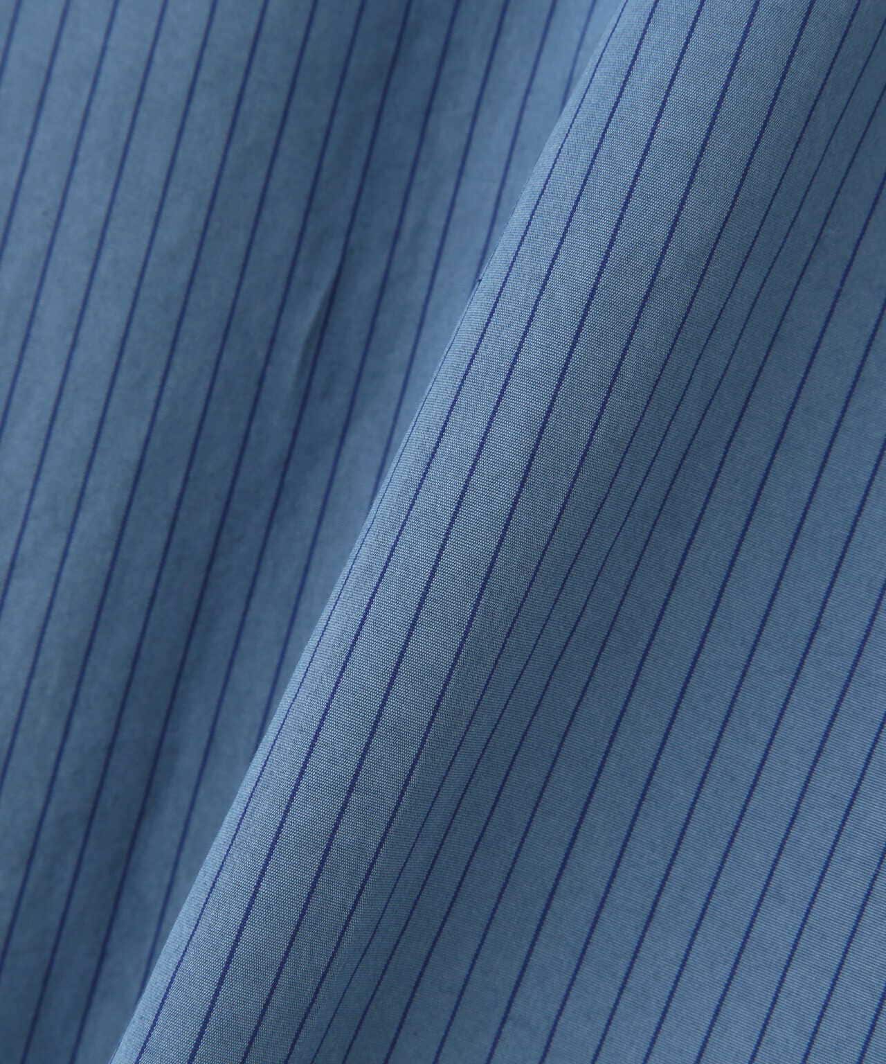 YOKE/ヨーク/Garment Dye Stripe Band Collar Shirt