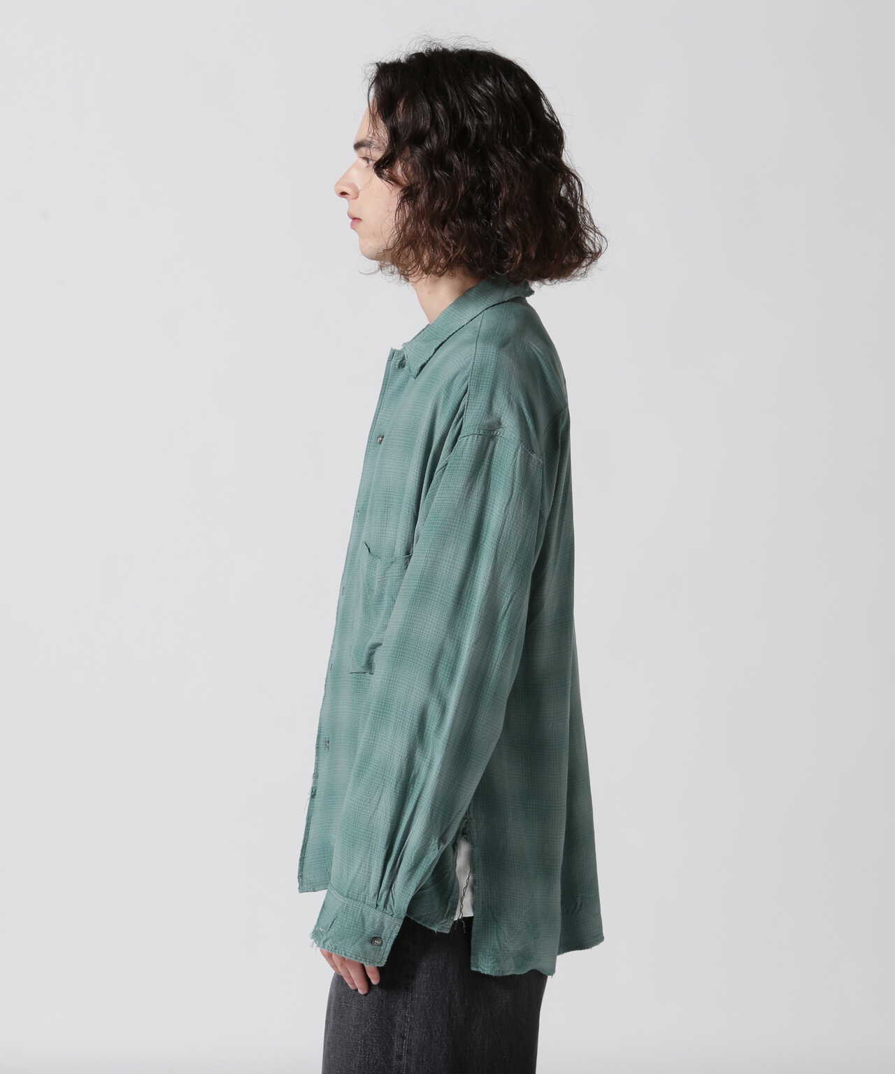 正規代理店 CHECK アンセルム ANCELLM RAYON ANCELLM RAYON SHIRT