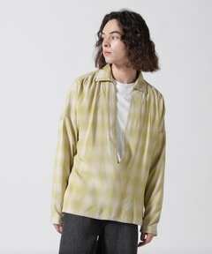 ANCELLM/アンセルム/OMBRE CHECK PULLOVER SHIRT 