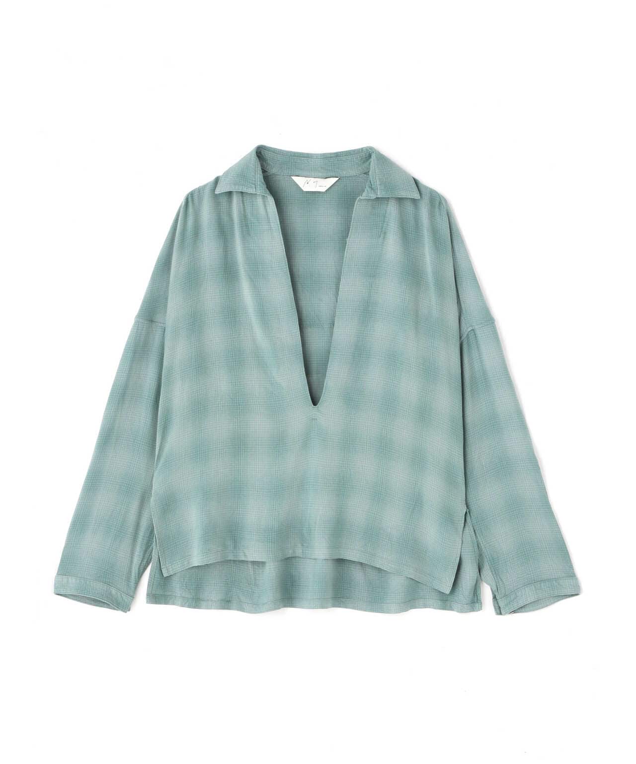ANCELLM/アンセルム/OMBRE CHECK PULLOVER SHIRT | GARDEN ( ガーデン
